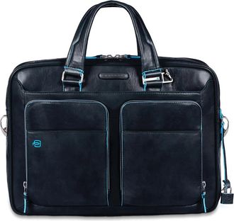 Piquadro Personalizable work bag for laptop 15 - Heren - Laptoptassen - Blauw - ONE Size - Tassen