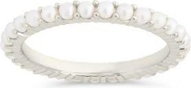 Sterling Forever Gianna Cultured Pearl Ring in Silver at Nordstrom, Size 6