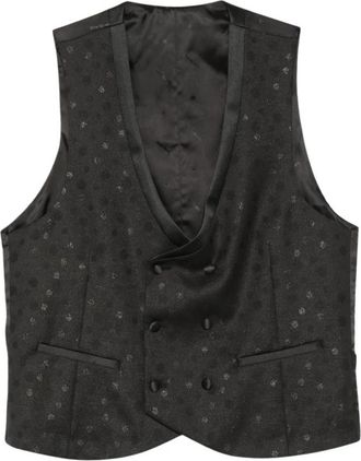 Manuel Ritz 99 Gilet - Heren - Gillet - Zwart - 2XL - Kostuums