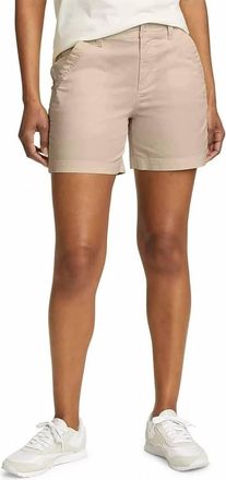 Eddie Bauer Aspire Stretch Cotton Chino Shorts In Light Khaki