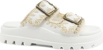 Mou EVA Slide Two Buckle - Dames - Sandalen - Wit - 39 EU - Schoenen