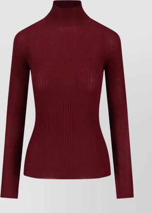 SA SU PHI slim fit long sleeve mock neck knitwear