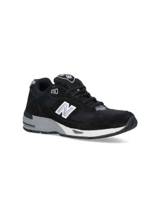 New Balance Womens Sneakers Black Pelle