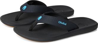 Olukai KiI Mens Sandals Lava Rock/Bold Blue : 11 D - Medium, Rubber