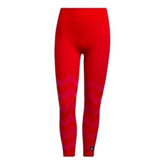 adidas (WMNS) adidas Marimekko Aeroknit 7/8 Tights Red GU9526