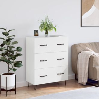 vidaXL Aparador De Madera De Ingenier&iacute;a Blanco 69,5x34x90 Cm Vidaxl