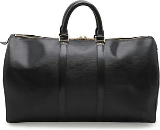 Louis Vuitton Black Noir Epi Leather Boston Bag (Pre-Owned)