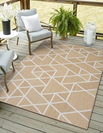 My Flair Teppich »Miller, LAGERRÄUMUNG!« rechteckig 8 mm Höhe Wendeteppich, modernes Design, Outdoor geeignet, Balkon, Terrasse