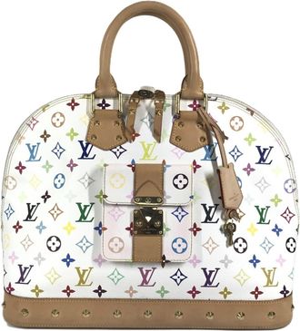Louis Vuitton Blanc Monogram Multicolore Handbag Tote Bag (Pre-Owned)