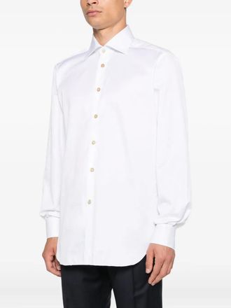 Kiton Womens Button-Down Shirt Aw25 M