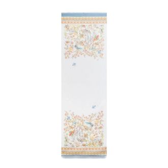 Etro Etro, Scarves, female, Multicolor, Size: ONE SIZE Cotton-blend Jacquard Scarf with Flora and Fauna Motif