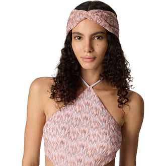 Missoni Headband In Lam&eacute; Viscose With Foliage Pattern in Multicoloured at Nordstrom