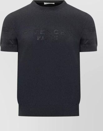 Givenchy round neck t shirt ribbed trims