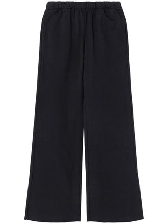 Re/Done Hanes organic cotton fleece track pants - women - Cotton - S - Black