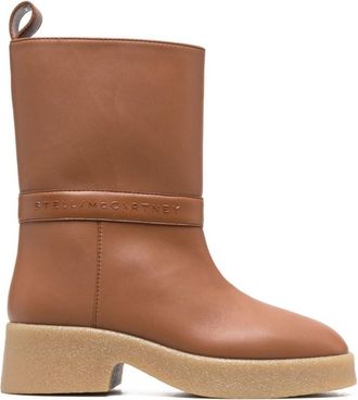 Stella McCartney Brown Logo Skyla Boots