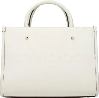 Jimmy Choo London Handtassen Avenue Dames Leer Wit/Melk