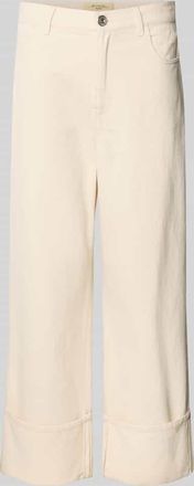 Max Mara Relaxed Fit Wide Leg Jeans aus reiner Baumwolle Modell GESTO in Weiss, Gr&ouml;&szlig;e 34