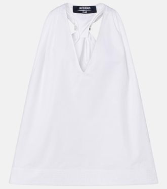 Jacquemus Norma cotton poplin top