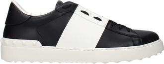 Valentino Garavani Herens Sneakers Leer Zwart/Wit