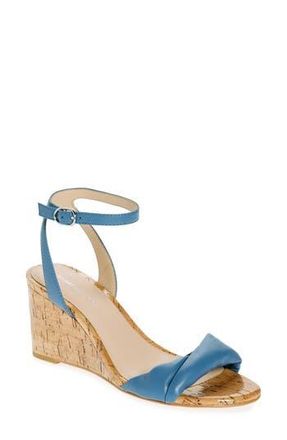 Stuart Weitzman Everly Wedge Sandal in Atlantic Blue at Nordstrom Rack, Size 7.5