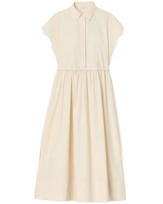 Lafayette 148 New York Gathered Waist Shirtdress