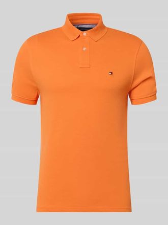 Tommy Hilfiger Regular Fit Poloshirt aus Baumwoll-Mix in Orange, Gr&ouml;&szlig;e XXL