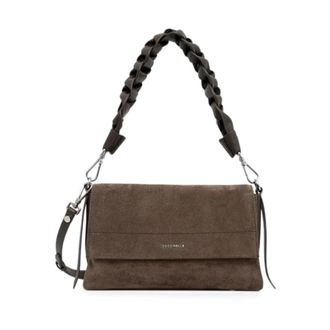 Coccinelle Tassen, Dames, Bruin, ONE Size, Su&egrave;de, Mavery Su&egrave;de Handtas