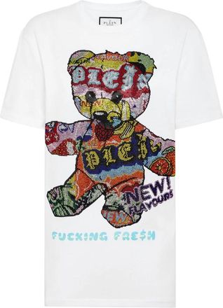 Philipp Plein T-Shirt - Dames - T-shirts - Wit - S - Katoen - Tops