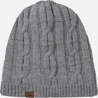 Sealskinz Womens Sealskinz Blakeney Waterproof Cold Weather Cable Knit Beanie - Grey - Size: L/XL