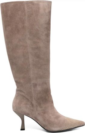 Marc Ellis Stivali a punta con borchie - Toni neutri