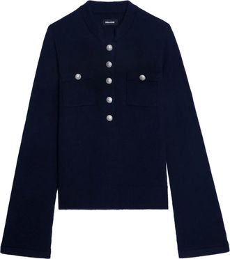 Zadig&Voltaire Maglione con bottone - Blu