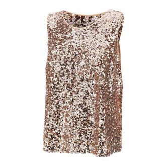 Elena Miro Tops, Dames, Roze, L, Pailletten, Sequin Top