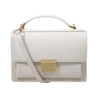 Golden Goose Palmellato Leren Tas met Gouden Details - Dames - Handtassen - Wit - ONE Size - Leer - Tassen