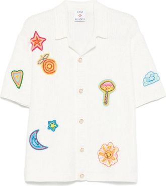 Casablanca Camicia con applicazione - Bianco