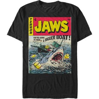 Jaws Mens Jaws Retro Comic Book Shark Graphic T-Shirt in Black at Nordstrom, Size Xxx-Large
