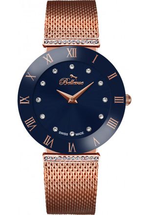 Bellevue Womens F-107 Ladies Watch - Rose Gold - One Size