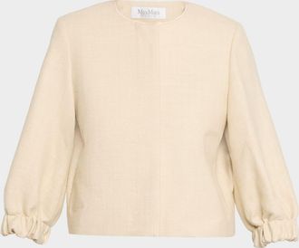 Max Mara Naiadi 3/4-Sleeve Crop Jacket