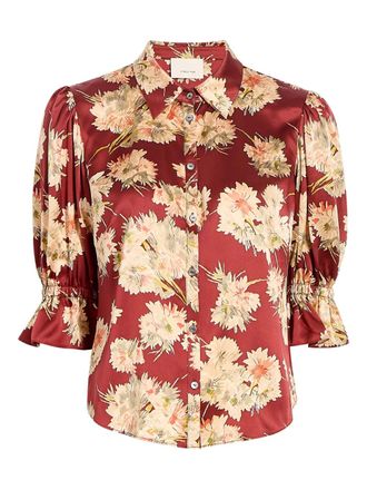 Cinq à Sept Mae Bouquet Fiona shirt - Red