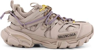 Balenciaga Mesh Track Sneakers With Colored Laces Detail