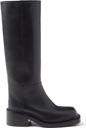 Prada Knee High 55mm Leather Boots