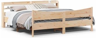 vidaXL Vidaxl - Estructura De Cama Con Cabecero Madera Maciza Pino 180x200 Cm