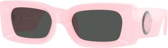 Versace Stijlvolle zonnebril in zwart - unisex - Zonnebrillen - Roze - 52 MM - Accessoires
