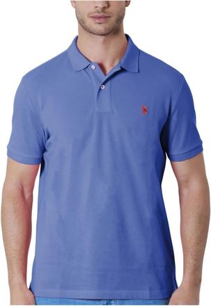 U.S.Polo Association King Logo Polo - Heren - Polos - Blauw - 2XL - Tops