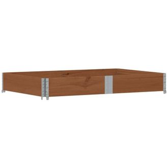 vidaXL Jardinera De Madera Maciza De Pino Marr&oacute;n 150x100 Cm Vidaxl