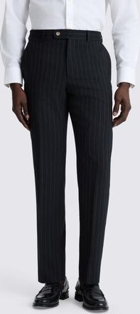 Moss Tailored Fit Navy Stripe Trouser