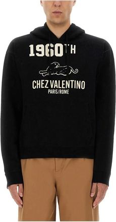 Valentino 1960th Panther Grafische Hoodie - Heren - Hoodies - Zwart - XL - Katoen - Hoodies & sweatvesten