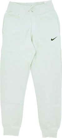 Nike Hoge Taille Fleece Joggers Sportkleding Broek - Dames - Trainingsbroeken - Grijs - M - Katoen - Fitness