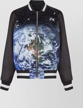 Balmain printed bomber jacket