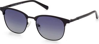 Guess GU00052 Polarized 02D Mens Sunglasses Black Size 54