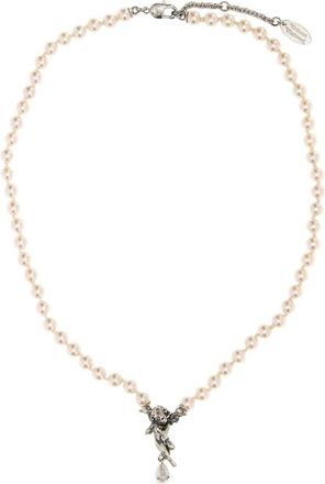 Vivienne Westwood Collana con Perle Putti - - Accessories - Donna - Bianco - ONE SIZE